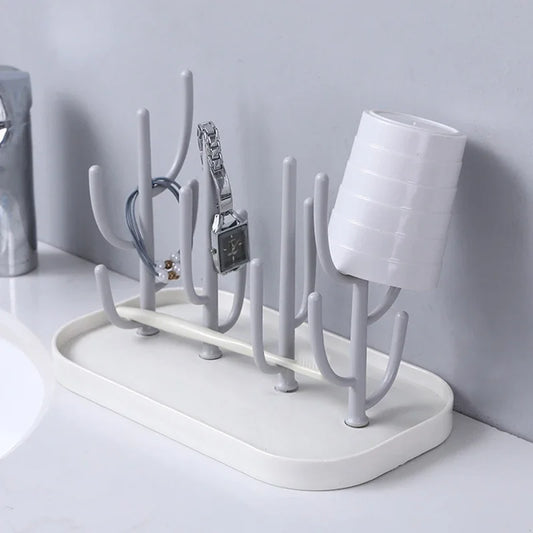 Baby feeding bottle drain rack, nipple feeding cup holder, storage drying rack, bottle cleaning and drying machine