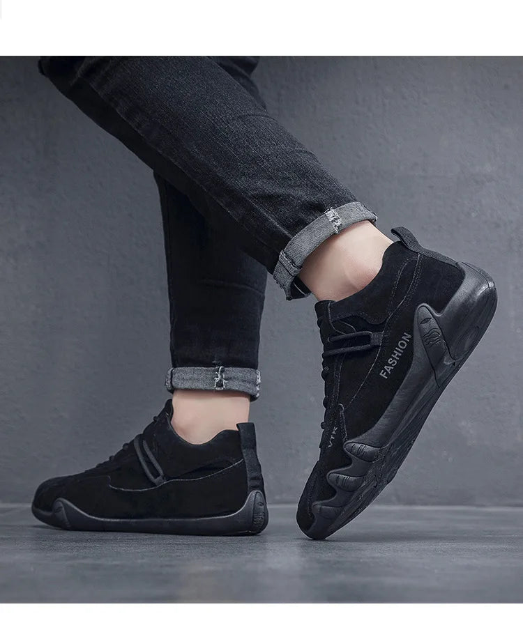 Men's Casual Shoes Winter Men's Ankle Boots Fashion Loafers for Men Classic Lace-up Sneakers  Non-slip New Tenis Masculinos