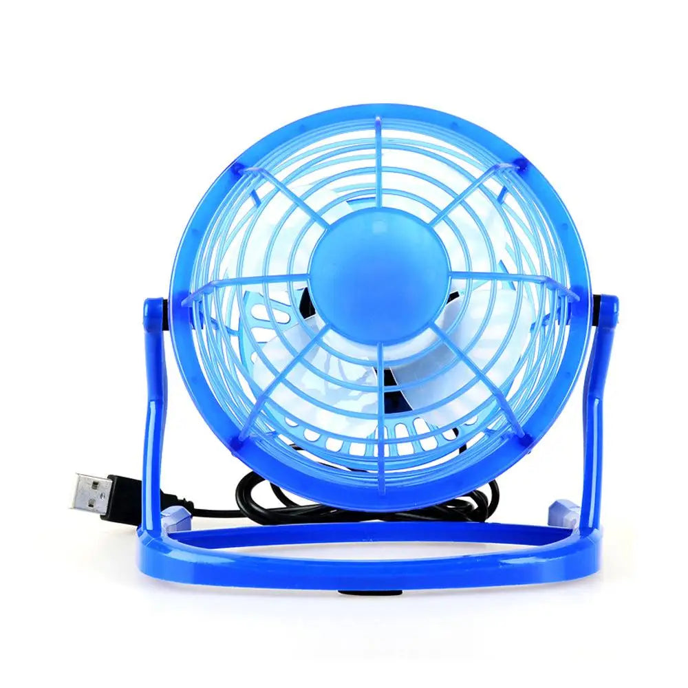 Desk USB Silent Fan Cooler For Laptop Notebook PC Desktop Summer Cooling Fans 180 Degree Rotation 4 Blades USB Mini Fan