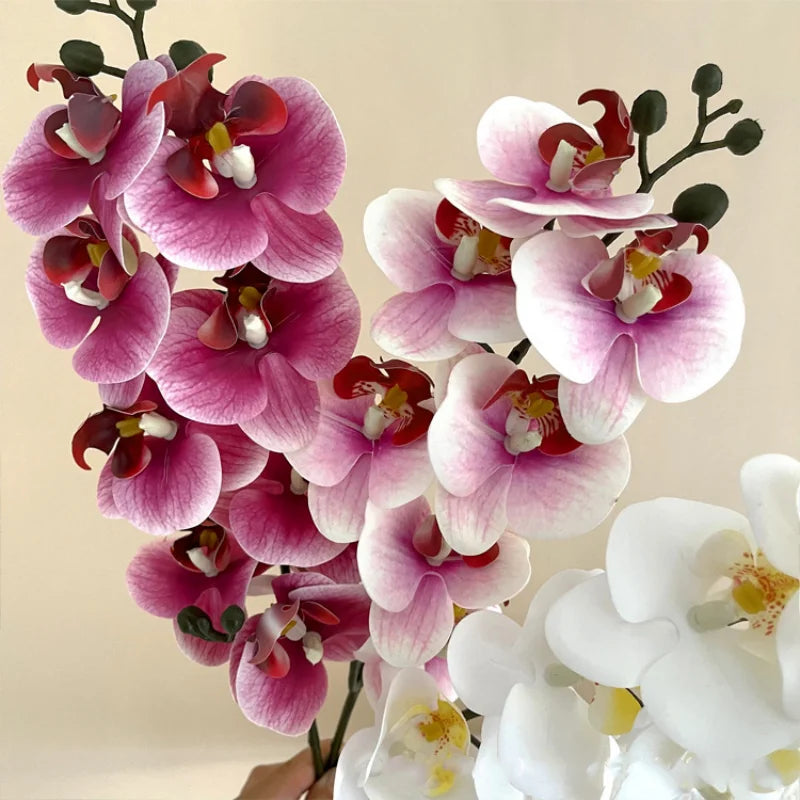 Soft Orchidea Flower Bouquet Silk Artificial Flowers Fake Wedding Decoration Valentines Day Gift Home Accessories