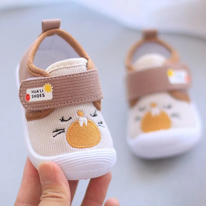 Infant Kids Baby Cartoon Anti Kicking Functional Shoe Soft Sole Squeaky Sneakers Boy Causal Loafers Toddler Girl Non-slip Shoes