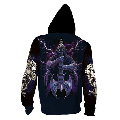 Autumn Sweatshirt New in Hoodies & Sweatshirts Comfortable Fashion Skull Print Keep Warm Clothing Man Hoodie Men Male Clothes