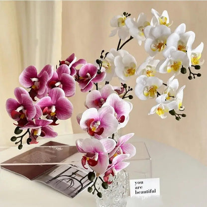 Soft Orchidea Flower Bouquet Silk Artificial Flowers Fake Wedding Decoration Valentines Day Gift Home Accessories