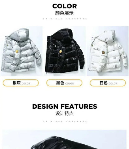 High-grade down jacket men thin autumn winter 2023 new fashion brand short Korean version thick winter coat