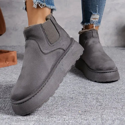 2024 Classic Thick-soled Fluff Women's Snow Boots Comfortable Warm Ankle Boots Women Winter Ladies Boots Chunky Botas Mujer Q320