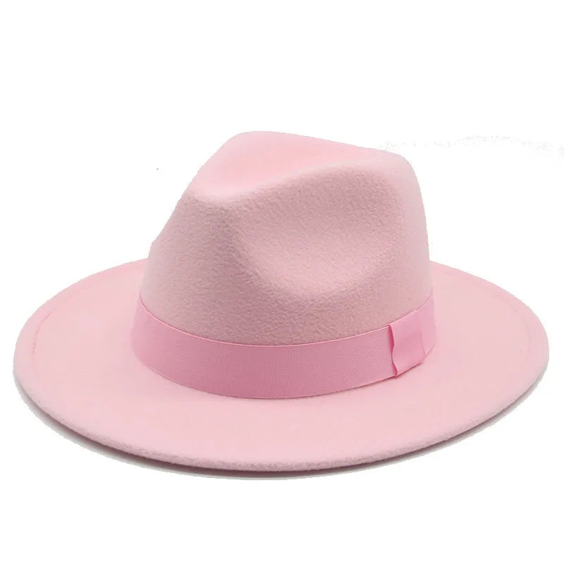 Hats for Women Fedora Women's Hat Men Classic Panama Formal Dress Church Wedding Decorate Women Winter Hat Sombreros De Mujer