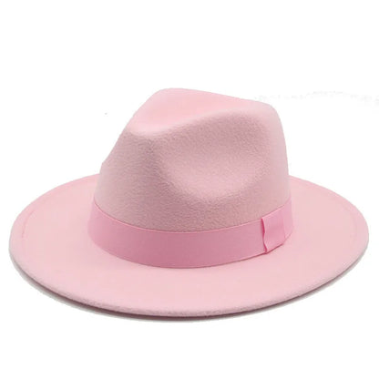 Hats for Women Fedora Women's Hat Men Classic Panama Formal Dress Church Wedding Decorate Women Winter Hat Sombreros De Mujer