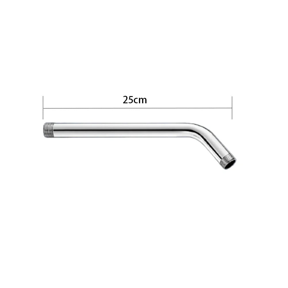 Stainless Steel Shower Head Extension Arm Wall Mounted Tube Rainfall Shower Head Arm for Bathroom Home Accessories 25cm CHINA