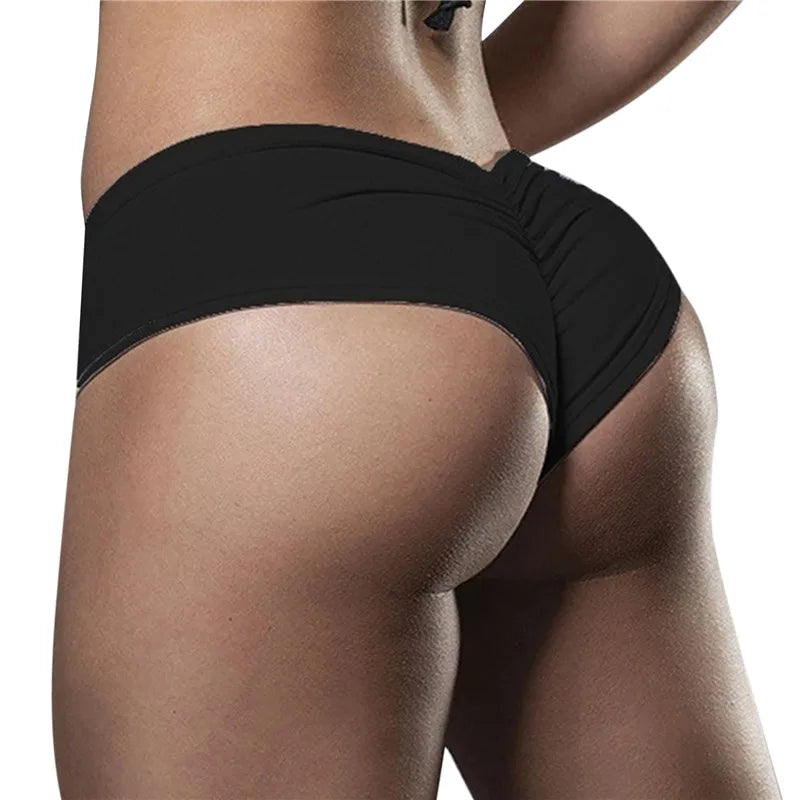 Women High Waist Sport Shorts Summer Booty Elasticated Shorts Sexy Ladies Spandex Training Gym Shorts Mini Skinny Fitness Short Black