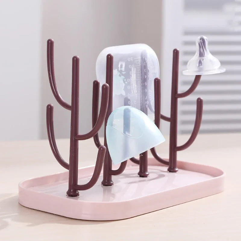 Baby feeding bottle drain rack, nipple feeding cup holder, storage drying rack, bottle cleaning and drying machine