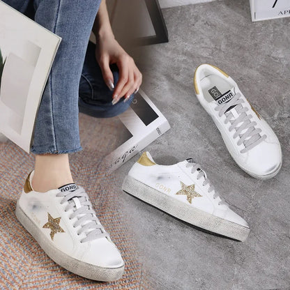 Small dirty shoes female 2024 spring and fall new wild do old stars small white shoes fashion men and women couples board shoes