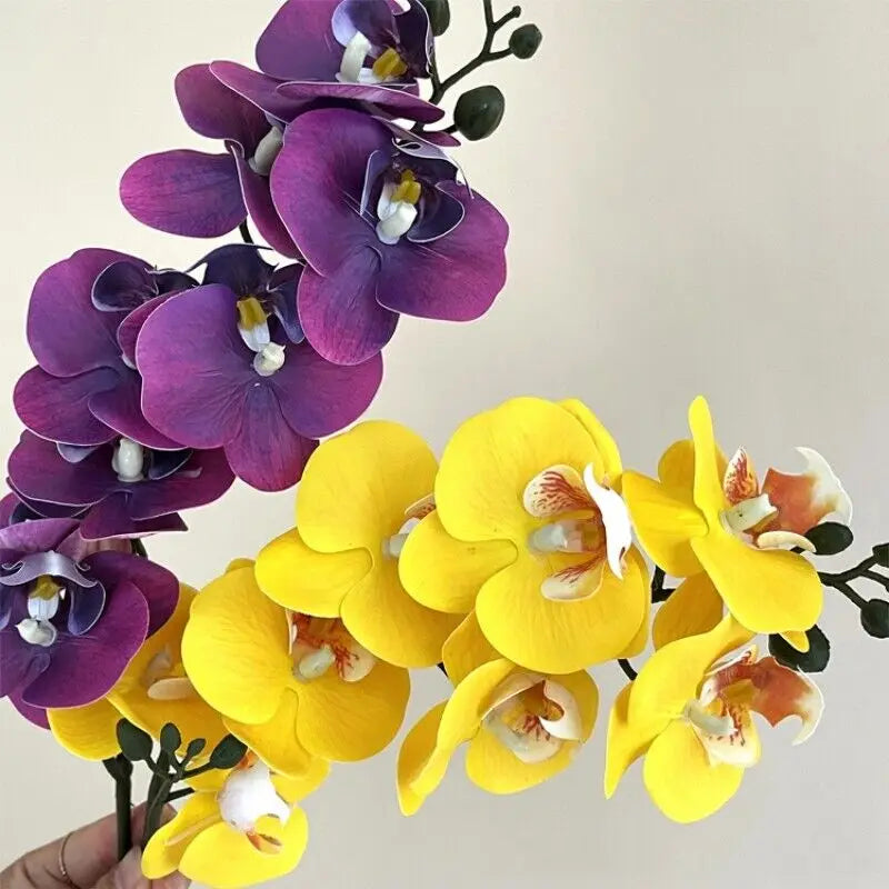 Soft Orchidea Flower Bouquet Silk Artificial Flowers Fake Wedding Decoration Valentines Day Gift Home Accessories