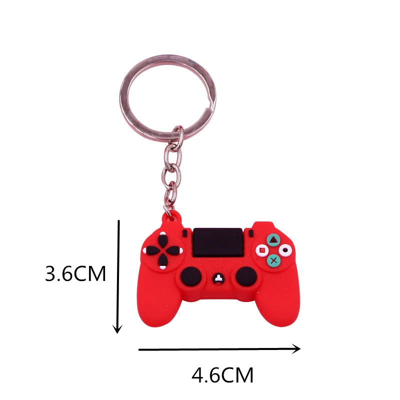 Simple TV Game Player KeyChain for Women Men Joystick Machine KeyChain Keyring Car Bag Key Holder Jewelry Decoration Wholesale