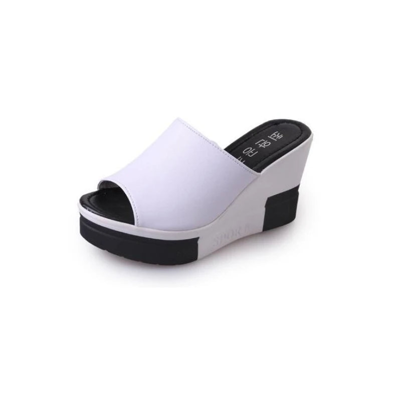 2023 Fashion Flip Flops Women shoes Slippers Platform Summer Shoes Open Toe Wedges Sandals Ladies Shoes women Plus Size 35-40