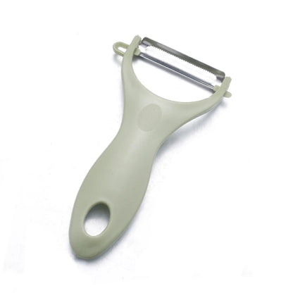 Cabbage Slicer Veggie Peeler Wide Mouth Stainless Steel Cabbage Shredder Cutting Tools Gadget for Salad Fruit Peel Remoral Green