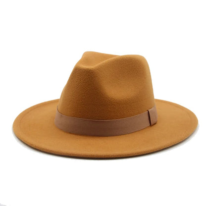 Hats for Women Fedora Women's Hat Men Classic Panama Formal Dress Church Wedding Decorate Women Winter Hat Sombreros De Mujer