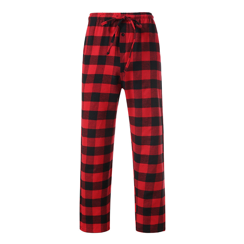 Christmas Casual Pants Fashion Men'S Bottoms Plaid Trousers Loose Navidad Joggers Home Sport  Pajama Xmas Gift Pantalones