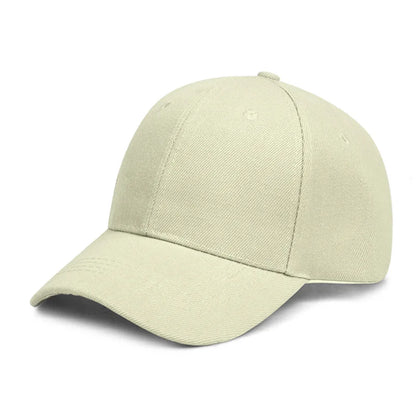 Solid Baseball Cap Cheap Women Men Summer Autumn Spring Sun Visor Hats Yellow Caps Beige 56-60cm