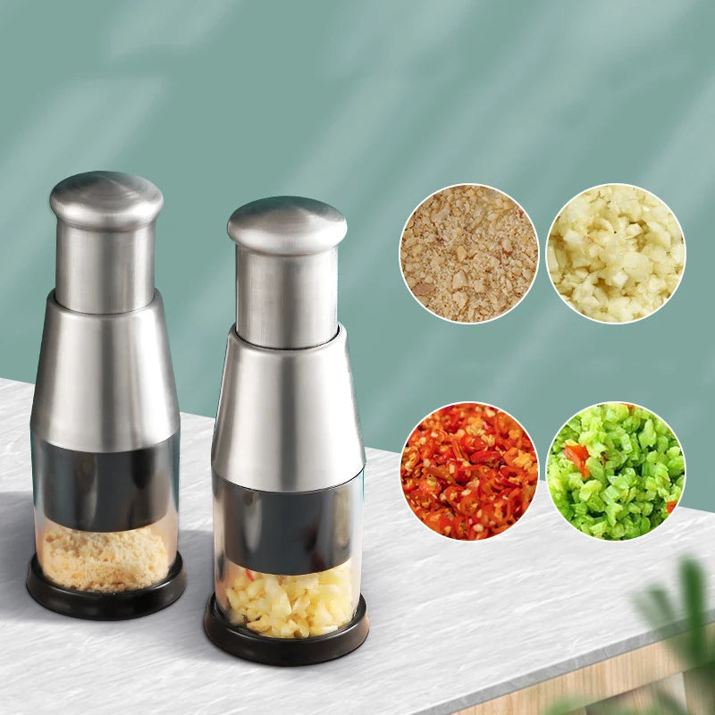 Onion Chopper 304 Stainless Steel Hand Pressure Garlic Cutter Chop Tomato Crusher Fruit Vegetable Tools Home Kitchen Gadgets