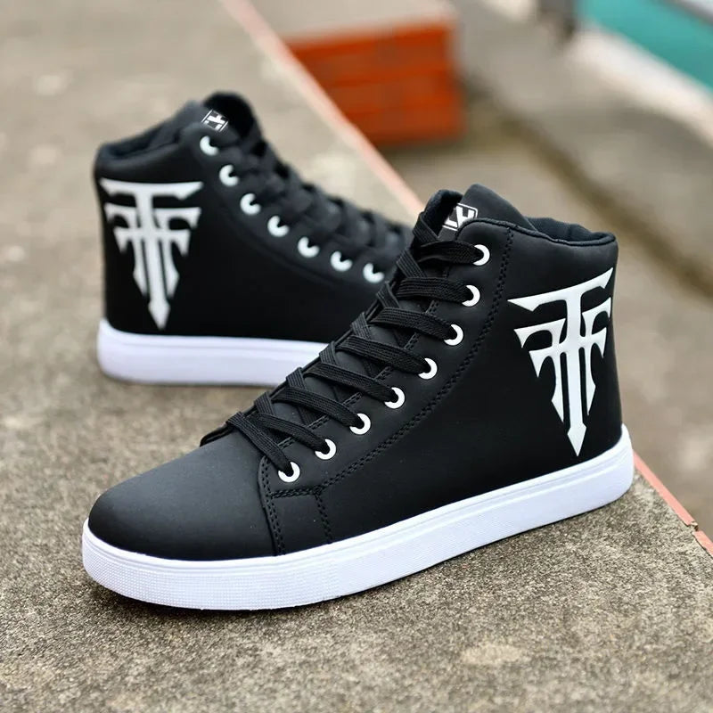 Sneakers Man Vulcanized Sneakers Male Comfortable High Top Shoes Men Autumn Spring 2023 Fashion Mens Shoes Vulcanize Shoes2024