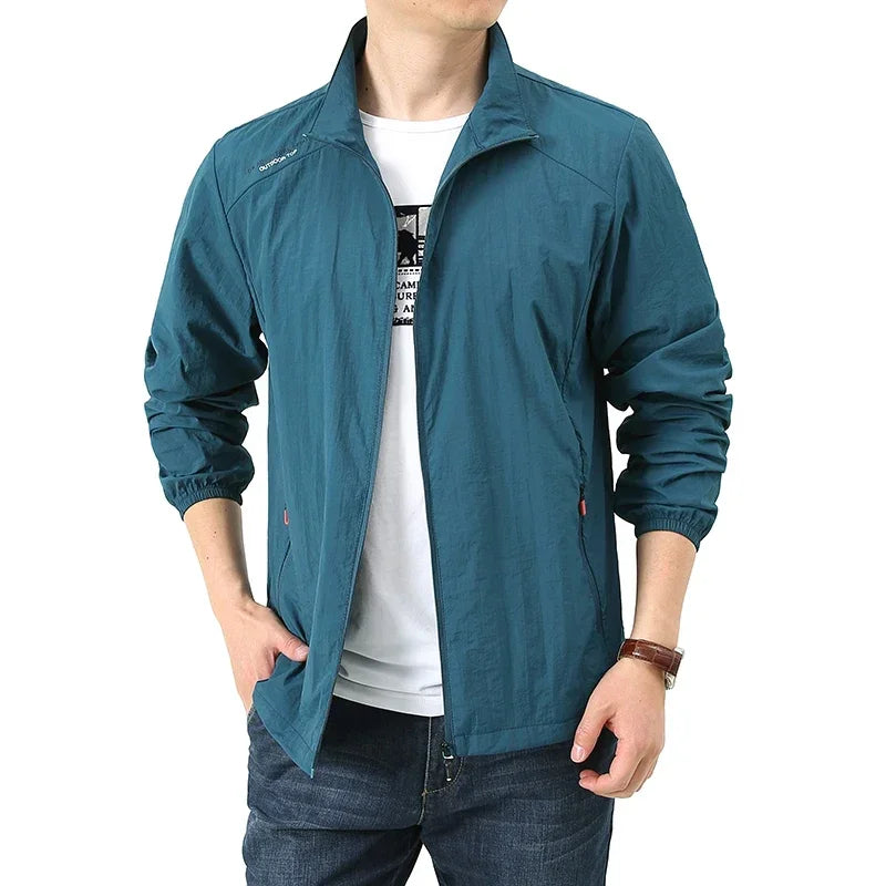 New Outdoor Sunscreen Jacket Summer Ultra Light and Thin Coat Men's Windbreaker Outdoor Sports Jacket Quick Dry Skincare Top