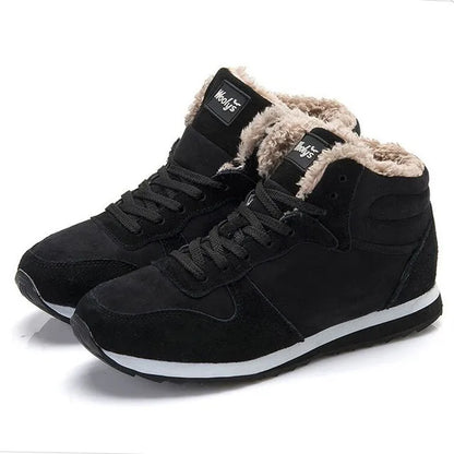 Men Boots Winter Shoes Mans Footwear Warm Fur Snow Boots Ankle Botas Hombre Winter Boots For Men Plush Winter Sneakers Plus Size