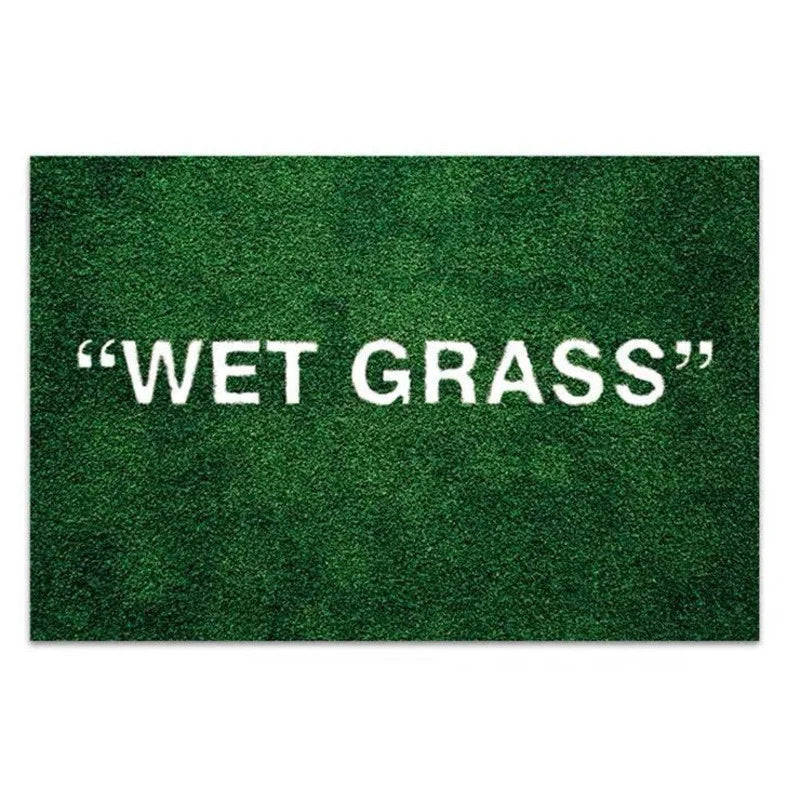 Wet Grass Carpet Luxury Green Area Rug Living Room Floor Mat Bedroom Bedside Bay Window Sofa Rug Home Decor Green