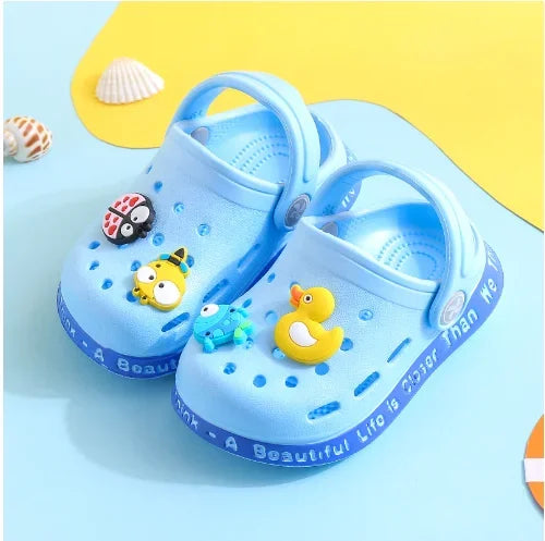 Summer Kids Sandals Hole Children's Shoes Slippers Soft Anti-Skid Cartoon DIY Design Hole Baby Shoes Sandy Beach For Boys Girls style 7