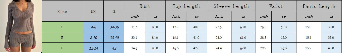 Y2k Women 2 Piece Knitted Outfits Knitted Sweater Top Zipper Jacket Sweatshirt High Waist Pants Set Streetwear