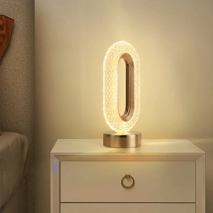 Crystal LED Table Lamp Stepless Dimming USB Charging Touch Switch Remote Control Bedside Light Living Room Decoration Desk Lamp