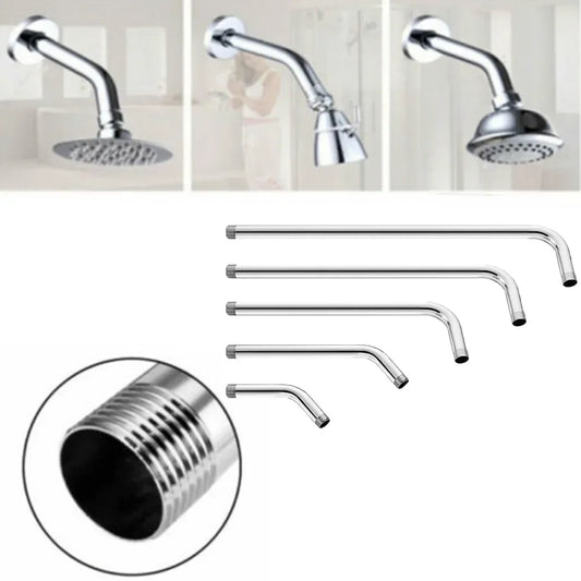 Stainless Steel Shower Head Extension Arm Wall Mounted Tube Rainfall Shower Head Arm for Bathroom Home Accessories