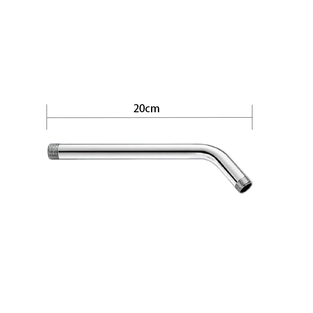 Stainless Steel Shower Head Extension Arm Wall Mounted Tube Rainfall Shower Head Arm for Bathroom Home Accessories 20cm CHINA