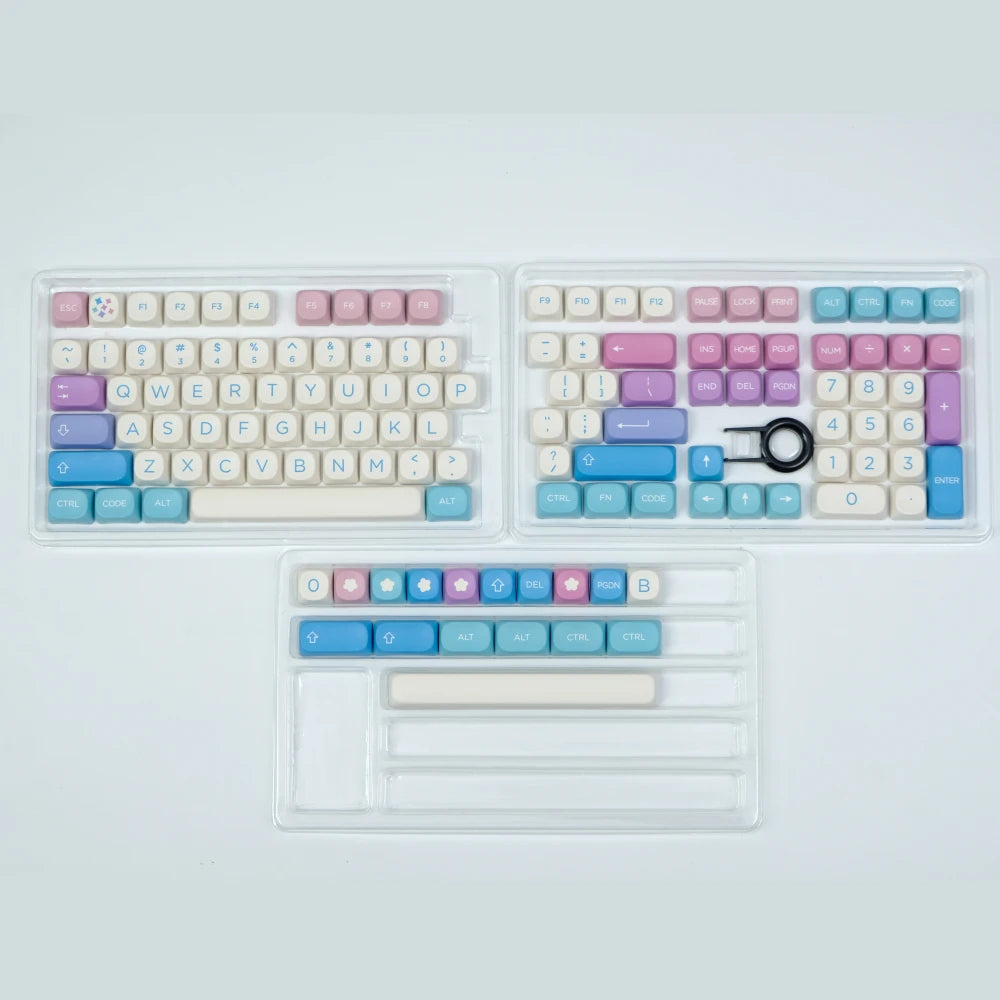 129 Key Fairy Keycaps PBT Keycap MOA Profile Dye Sublimation Keycap For Gaming Mechanical Keyboard Keycap MX Switch MOA Key Caps MOA Fairy