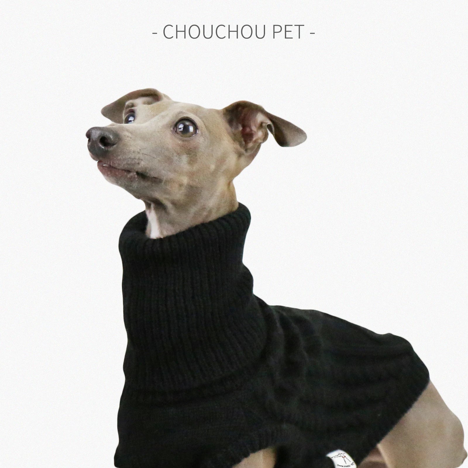 Italian greyhound spring woolen vest, elastic, soft, breathable and comfortable whippet vest, high collar dog clothes