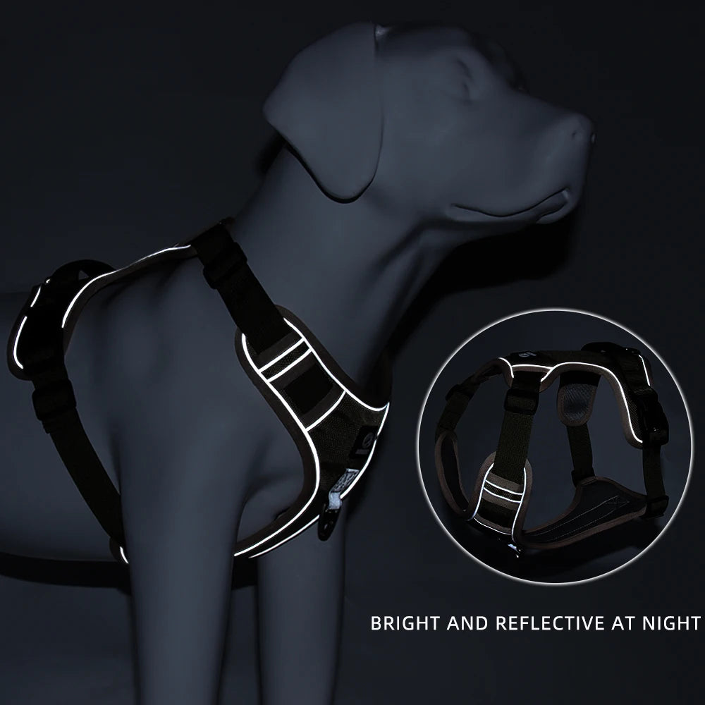 Dog Harness Quick Release Pet Puppy Harness Vest Nylon Material Breathable Pet Harness For Dogs Adjustable Pet Outdoor Harness