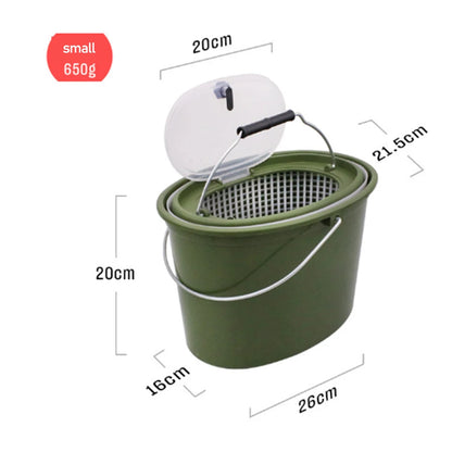 7L/12L Folding Live Fishing Box EVA Thickening Fish Bucket Portable Transparent Water Tank Fishing Tackle Live Fish Box Small HS 325 CHINA