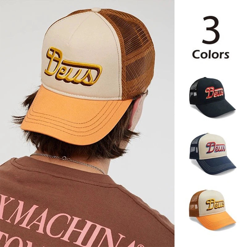 New Men Women Street Embroidered Soft Letters American Vintage Baseball Hats Breathable Sunshade Versatile Truck caps Fashion