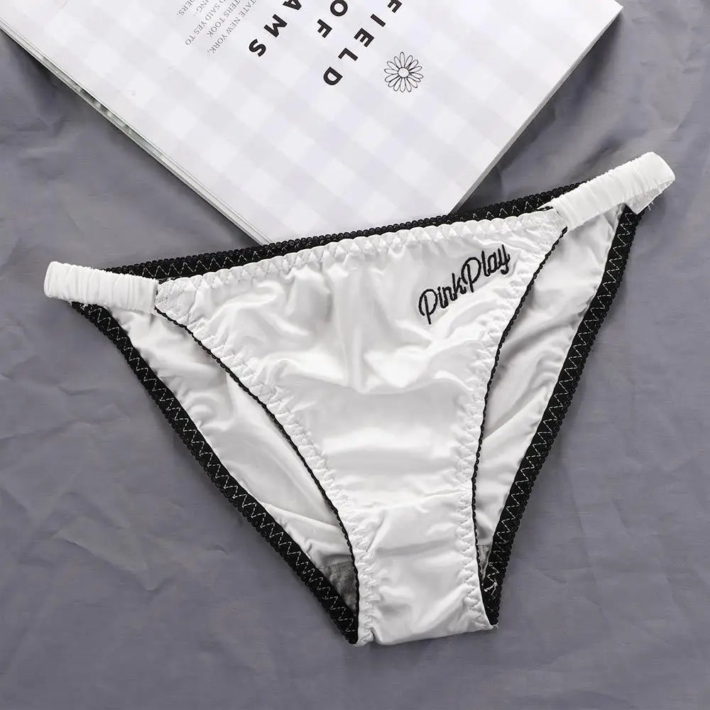 Underpants Girl Embroidery Thong Fitness Low Waist Sport Panties Briefs Panty Underwear