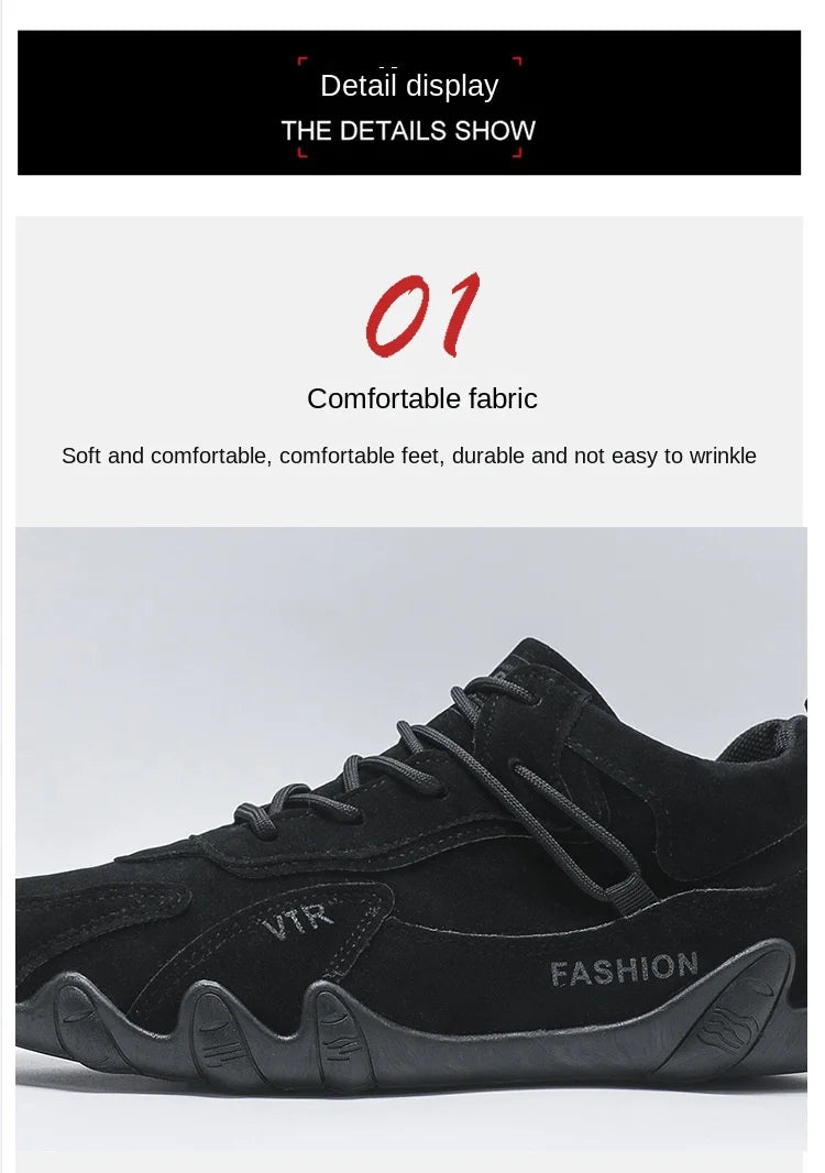 Men's Casual Shoes Winter Men's Ankle Boots Fashion Loafers for Men Classic Lace-up Sneakers  Non-slip New Tenis Masculinos