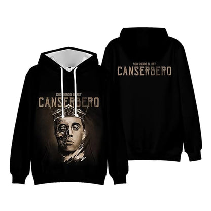 Canserbero Logo Hoodies Vida Album Merch Hooded Sweatshirts Women/Men Fashion Casual Hip Hop Streetwear Pullovers Clothes