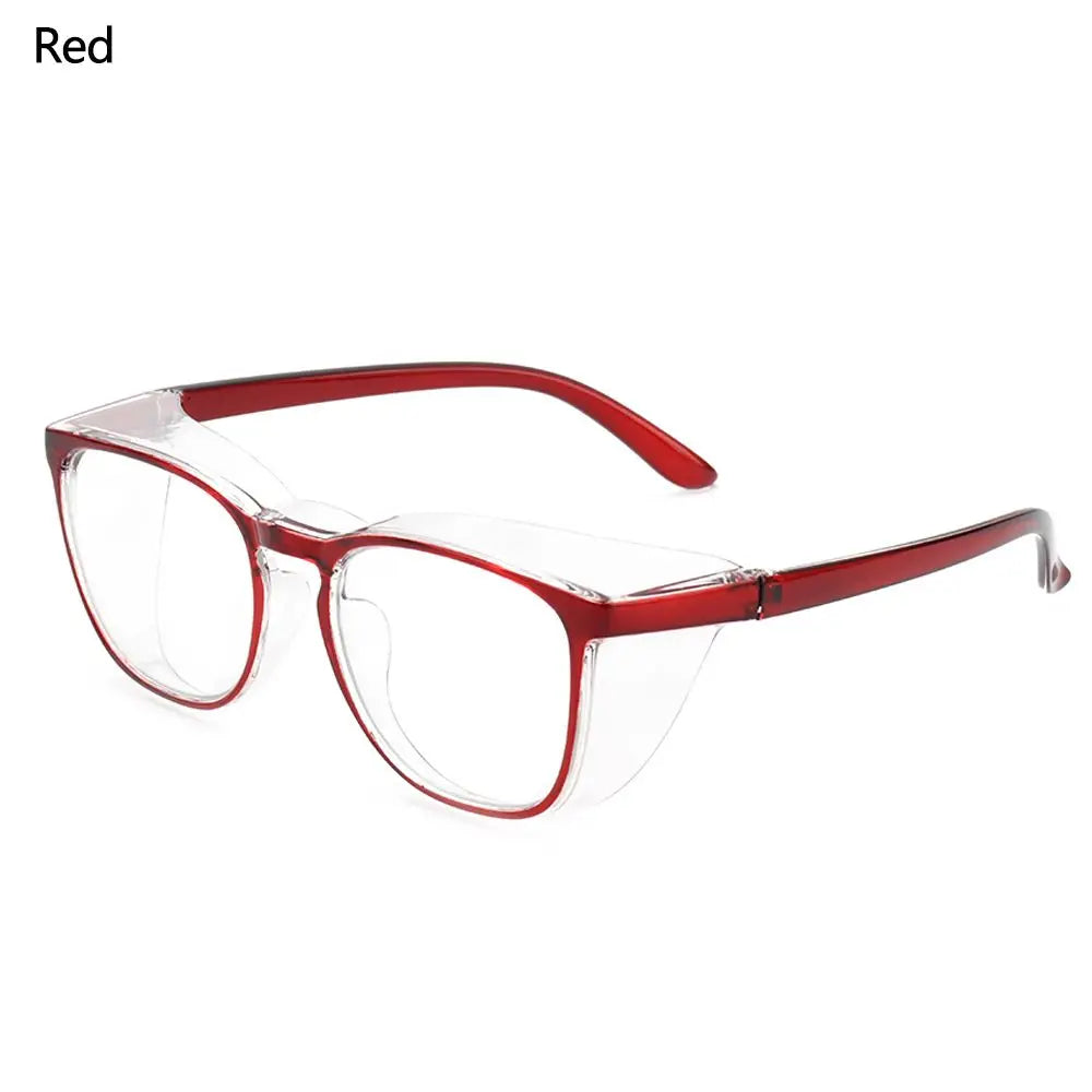 1PC Dust-proof Glasses Anti-blue Anti-fog Anti Pollen Safety Goggles Eye Protection Glasses for Men and Women UV Protection Red