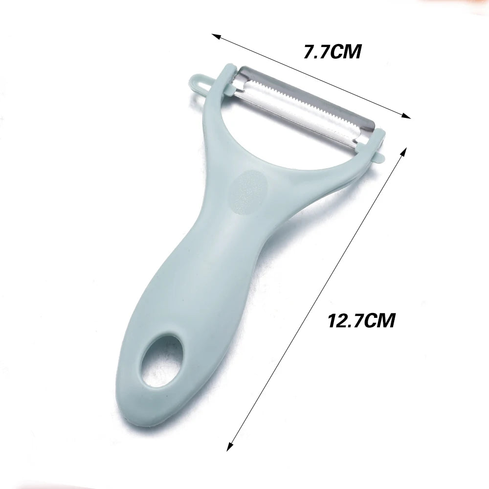 Cabbage Slicer Veggie Peeler Wide Mouth Stainless Steel Cabbage Shredder Cutting Tools Gadget for Salad Fruit Peel Remoral