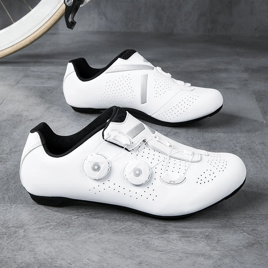 Lock-Free Cycling Shoes Flat Pedal Shoes Men Road Bike Cleat Sneaker MTB Bicycle Biking Shoes