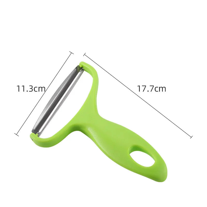 Cabbage Slicer Veggie Peeler Wide Mouth Stainless Steel Cabbage Shredder Cutting Tools Gadget for Salad Fruit Peel Remoral