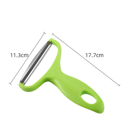 Cabbage Slicer Veggie Peeler Wide Mouth Stainless Steel Cabbage Shredder Cutting Tools Gadget for Salad Fruit Peel Remoral