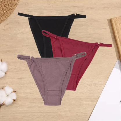 Sexy Women's Thongs Cotton Underwear Female Underpant Low Waist Soft G-String Woman Sexy Panty Lingerie for Ladies