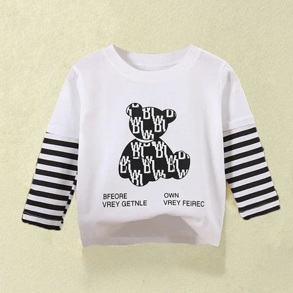 Children's Clothing Boys Girls T-Shirt kids clothes Cartoon Tops Long Sleeve Baby Clothing Autumn Winter Cotton Print Sweatshirt Style 4