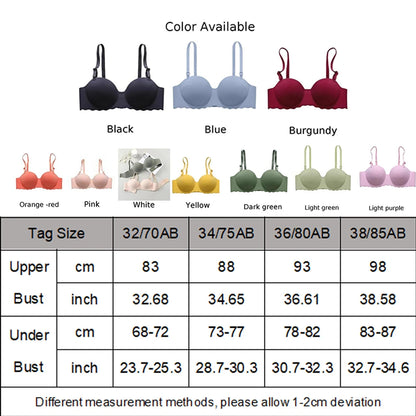 Sexy Bras Push Up Seamless Underwear For Women Solid Color Wireless Lingerie Gather Convertible Straps Brassiere