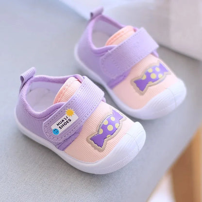 Infant Kids Baby Cartoon Anti Kicking Functional Shoe Soft Sole Squeaky Sneakers Boy Causal Loafers Toddler Girl Non-slip Shoes