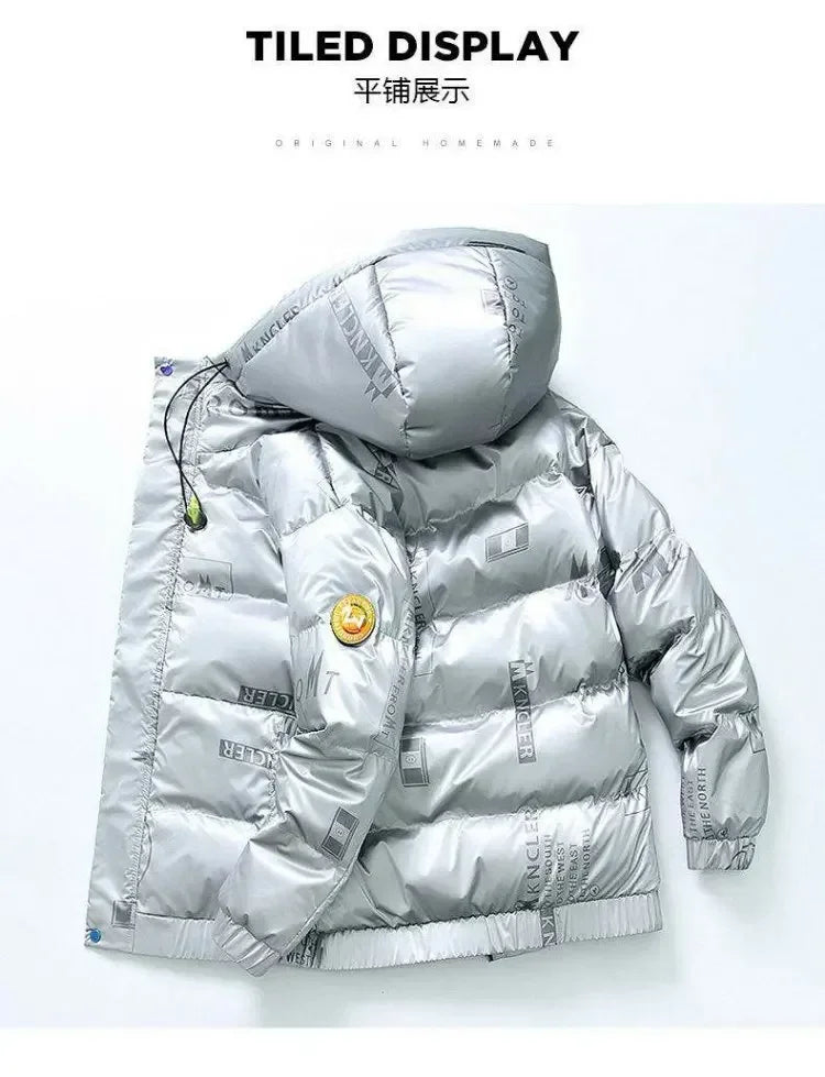 High-grade down jacket men thin autumn winter 2023 new fashion brand short Korean version thick winter coat